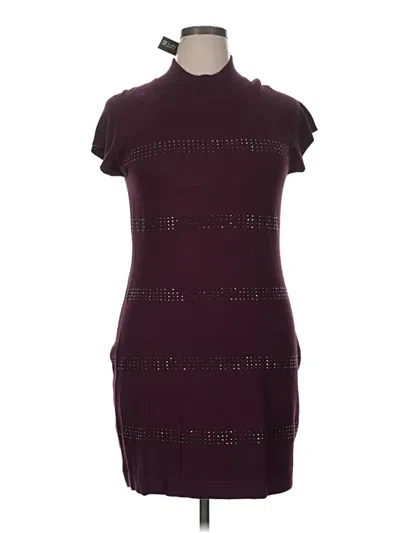 Pre-owned Apt. 9 Casual Dress In Burgundy