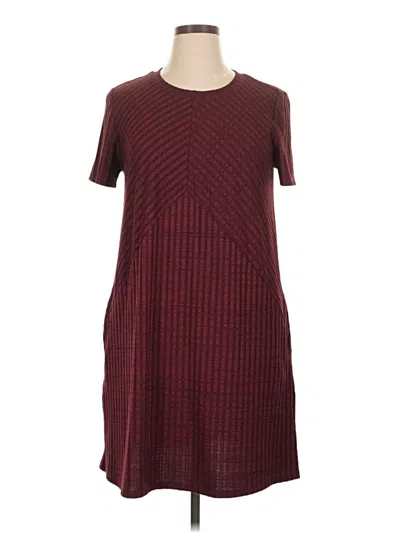 Pre-owned Apt. 9 Casual Dress In Burgundy