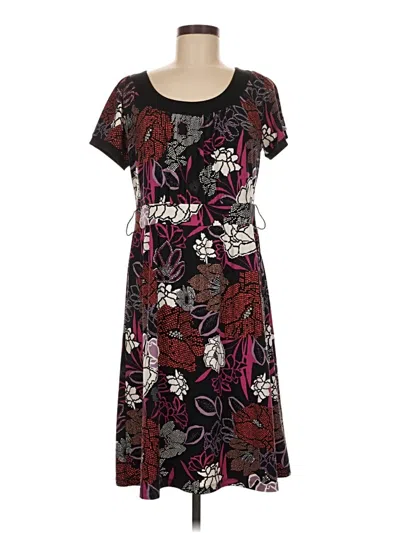 Pre-owned Apt. 9 Casual Dress In Burgundy
