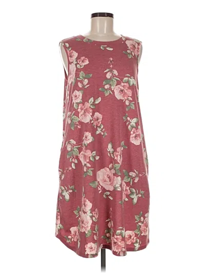 Pre-owned Apt. 9 Casual Dress In Burgundy