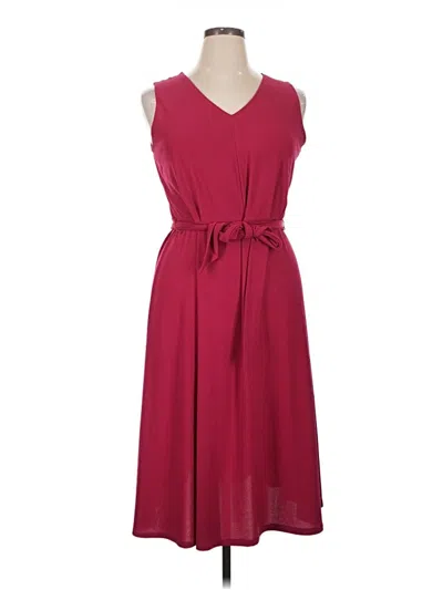 Pre-owned Apt. 9 Casual Dress In Burgundy