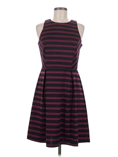 Pre-owned Apt. 9 Casual Dress In Burgundy