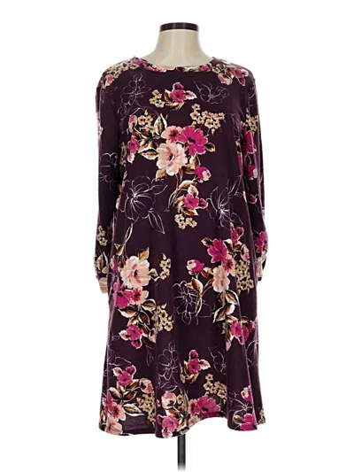 Pre-owned Apt. 9 Casual Dress In Purple