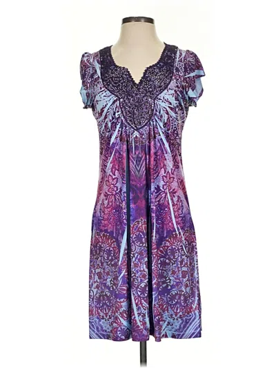 Pre-owned Apt. 9 Casual Dress In Purple
