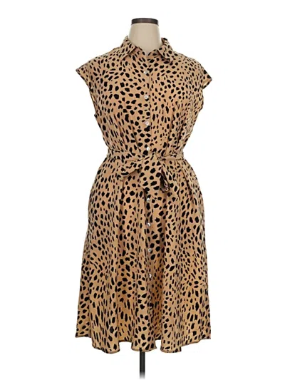 Pre-owned Apt. 9 Casual Dress In Tan
