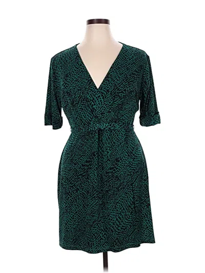 Pre-owned Apt. 9 Casual Dress In Teal