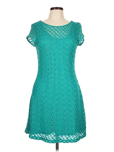 Pre-owned Apt. 9 Casual Dress In Teal