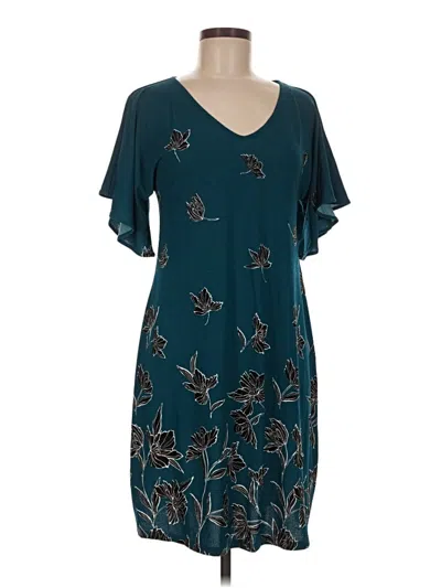 Pre-owned Apt. 9 Casual Dress In Teal