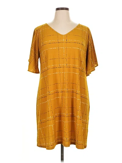 Pre-owned Apt. 9 Casual Dress In Yellow