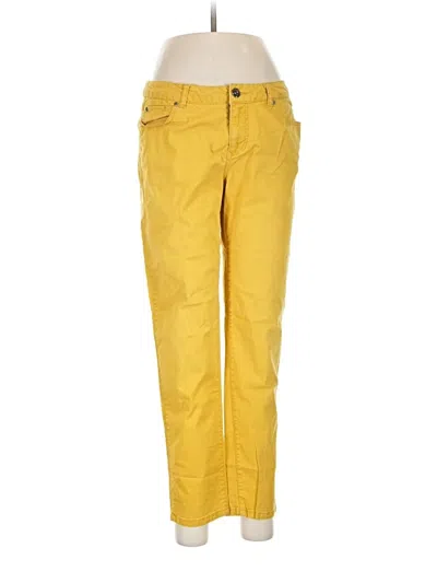 Pre-owned Apt. 9 Casual Pants In Yellow