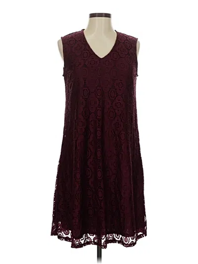 Pre-owned Apt. 9 Cocktail Dress In Burgundy