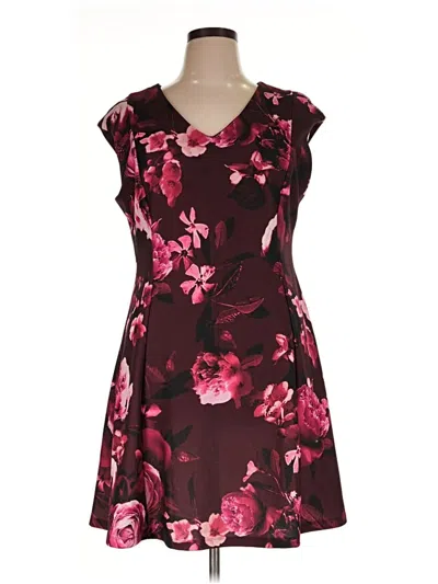 Pre-owned Apt. 9 Cocktail Dress In Burgundy