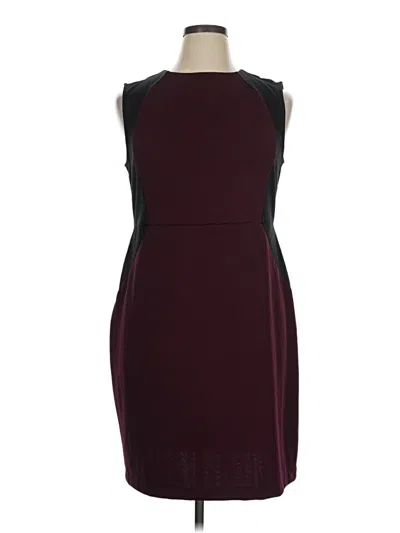 Pre-owned Apt. 9 Cocktail Dress In Burgundy