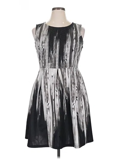 Pre-owned Apt. 9 Cocktail Dress In Silver