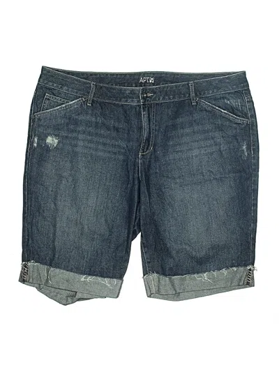 Pre-owned Apt. 9 Denim Shorts In Blue