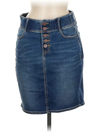 Pre-owned Apt. 9 Denim Skirt In Blue