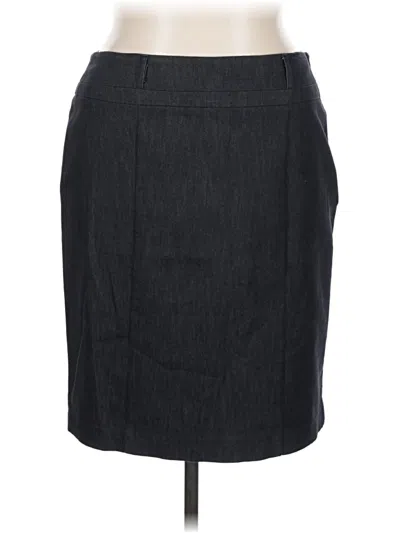Pre-owned Apt. 9 Denim Skirt In Gray