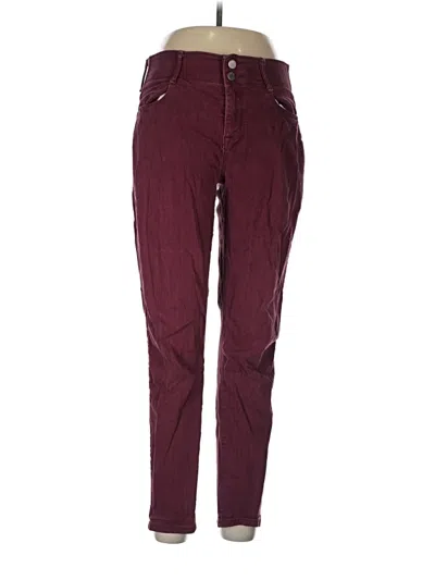 Pre-owned Apt. 9 Jeggings In Burgundy