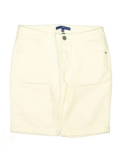 Pre-owned Apt. 9 Khaki Shorts In Ivory