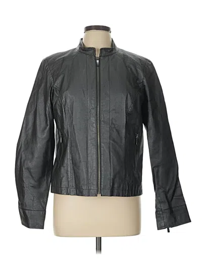 Pre-owned Apt. 9 Leather Jacket In Black