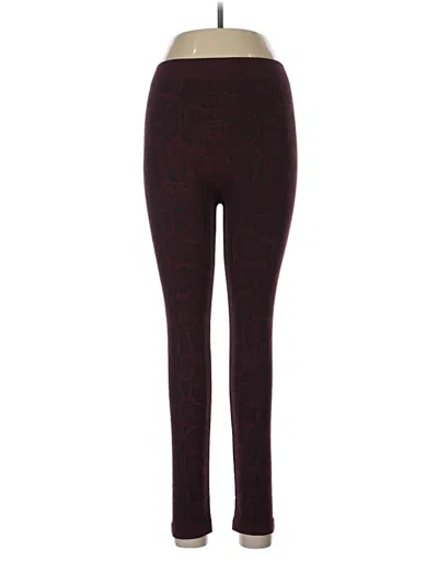 Pre-owned Apt. 9 Leggings In Burgundy
