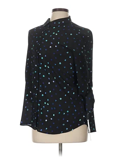 Pre-owned Apt. 9 Long Sleeve Blouse In Blue