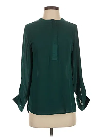 Pre-owned Apt. 9 Long Sleeve Blouse In Green
