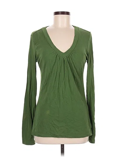 Pre-owned Apt. 9 Long Sleeve Blouse In Green