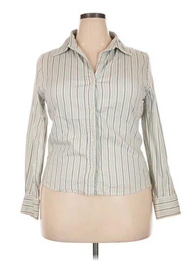 Pre-owned Apt. 9 Long Sleeve Blouse In Ivory