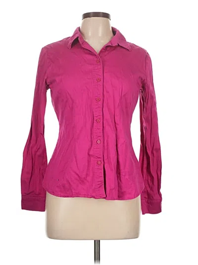 Pre-owned Apt. 9 Long Sleeve Blouse In Pink