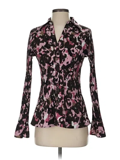 Pre-owned Apt. 9 Long Sleeve Blouse In Pink