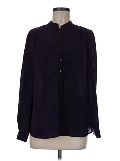 Pre-owned Apt. 9 Long Sleeve Blouse In Purple