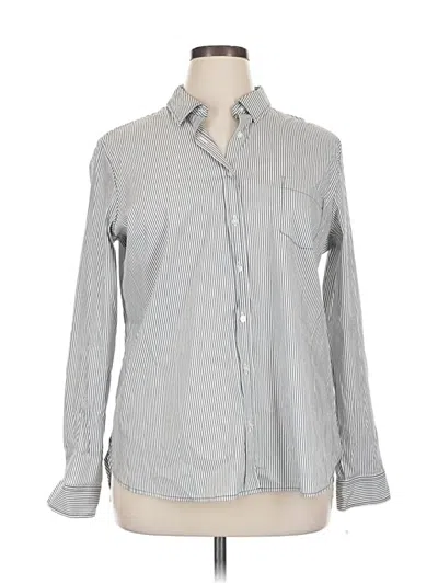 Pre-owned Apt. 9 Long Sleeve Button Down Shirt In Gray