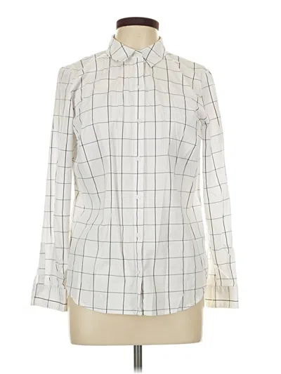 Pre-owned Apt. 9 Long Sleeve Button Down Shirt In Ivory