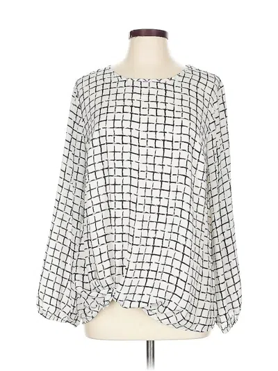 Pre-owned Apt. 9 Long Sleeve T-shirt In White