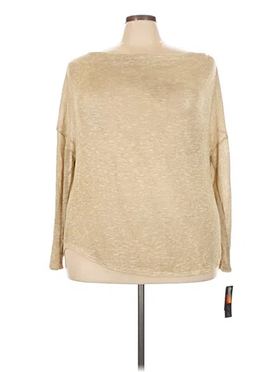 Pre-owned Apt. 9 Long Sleeve Top Tan Turtleneck Tops