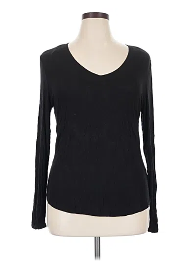 Pre-owned Apt. 9 Long Sleeve T-shirt In Black