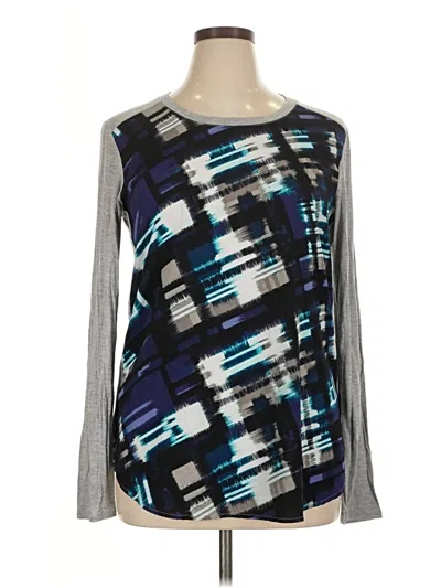 Pre-owned Apt. 9 Long Sleeve T-shirt In Blue