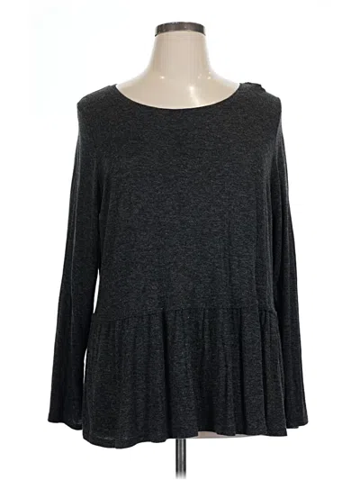 Pre-owned Apt. 9 Long Sleeve T-shirt In Gray