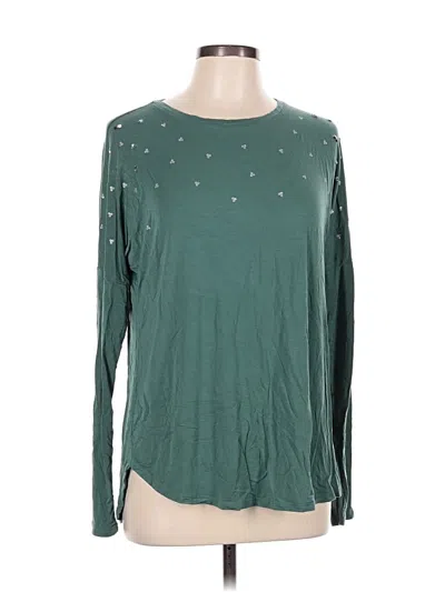 Pre-owned Apt. 9 Long Sleeve T-shirt In Green