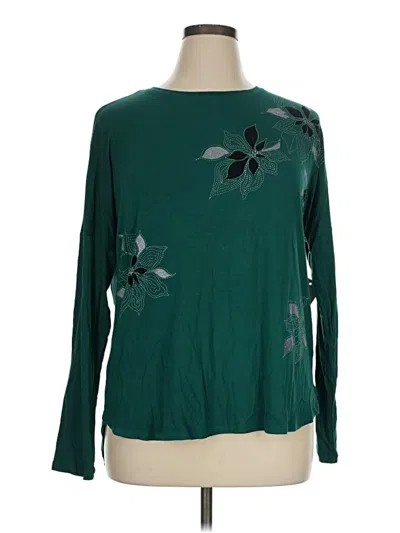 Pre-owned Apt. 9 Long Sleeve T-shirt In Green