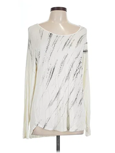Pre-owned Apt. 9 Long Sleeve T-shirt In Ivory