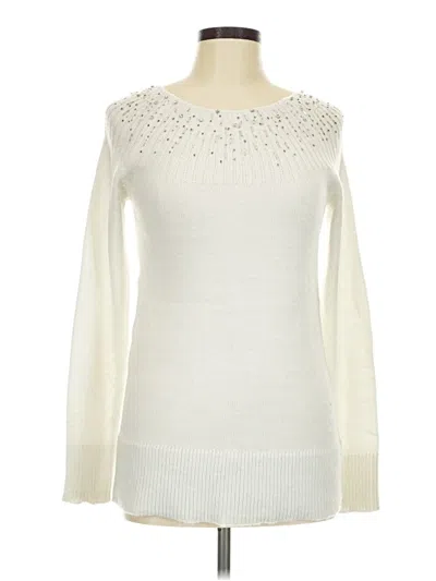 Pre-owned Apt. 9 Long Sleeve T-shirt In Ivory