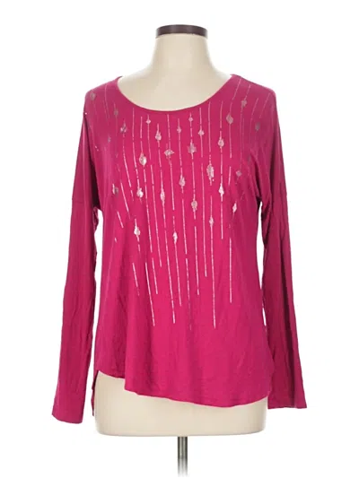 Pre-owned Apt. 9 Long Sleeve T-shirt In Pink