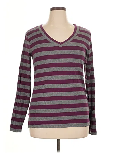 Pre-owned Apt. 9 Long Sleeve T-shirt In Purple