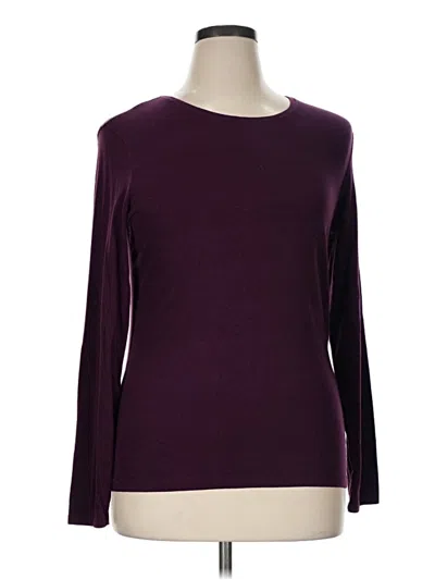 Pre-owned Apt. 9 Long Sleeve T-shirt In Purple