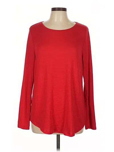 Pre-owned Apt. 9 Long Sleeve T-shirt In Red