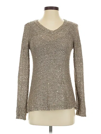 Pre-owned Apt. 9 Long Sleeve T-shirt In Silver