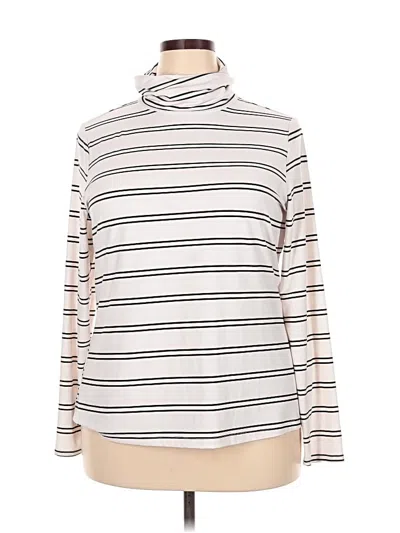 Pre-owned Apt. 9 Long Sleeve Turtleneck In Ivory