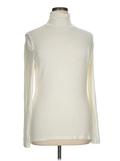 Pre-owned Apt. 9 Long Sleeve Turtleneck In Ivory